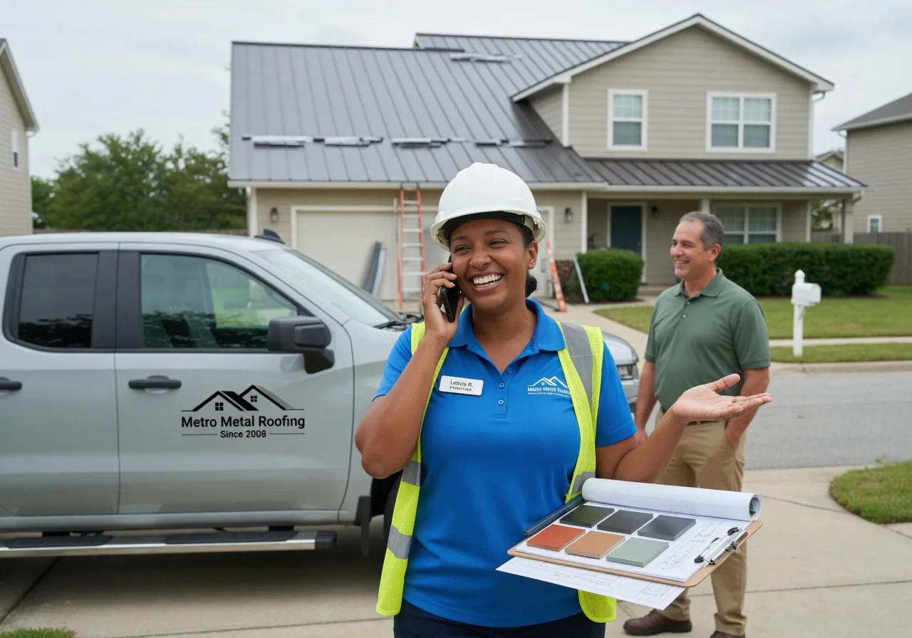 Storm Damage Metal Roof Repair in Edinburg, PA